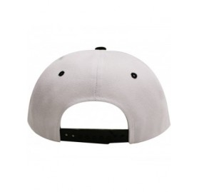 Baseball Caps Fresh Summer Snapback Hats - White/Black - C511YREVULP $12.57