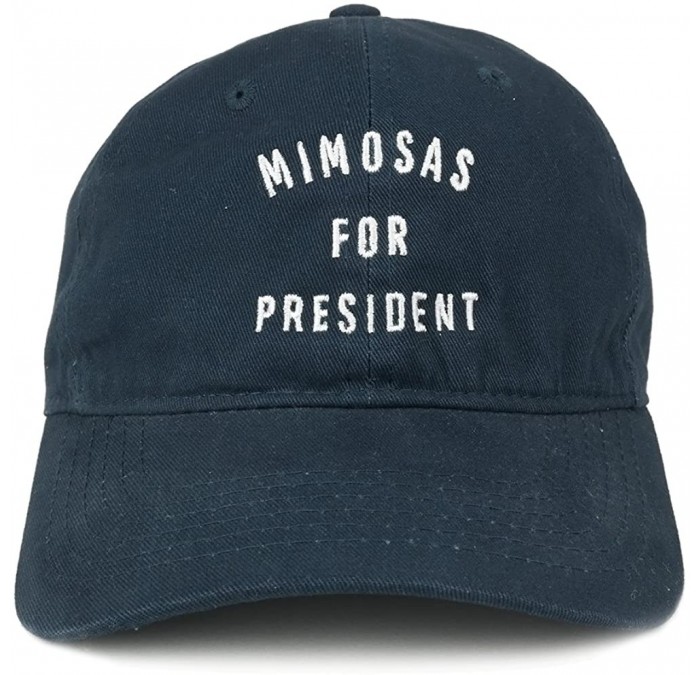 Baseball Caps Mimosas for President Embroidered 100% Cotton Adjustable Cap - Navy - CO12IZKD1B3 $32.25