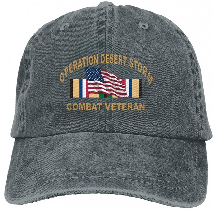 Baseball Caps Operation Desert Storm Combat Veteran Unisex Trucker Hats Dad Baseball Hats Driver Cap - Black - CN18NCXE64W $1...