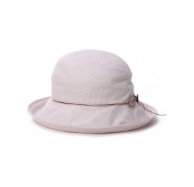 Bucket Hats Womens UPF50 Cotton Packable Sun Hats w/Chin Cord Wide Brim Stylish 54-60CM - 89051_gray - C618E3ESZWR $21.23
