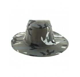 Sun Hats Wide Brim Bora Booney Outdoor Safari Summer Hat w/Neck Flap & Sun Protection - City Camo Solid - CZ182A043U5 $13.18