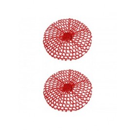 Berets Hand Made Dreads Slouchy Hat Crochet Snood Women Beret Hat 100HB - 2 Pcs Red & Red - CJ12606LU1R $24.66