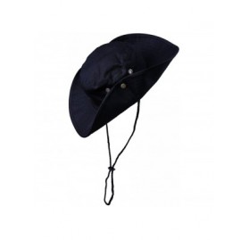 Sun Hats Bucket Hat Wide Brim Boonie Outdoor Sun Hats - Black - C4184WY9Q9R $8.84