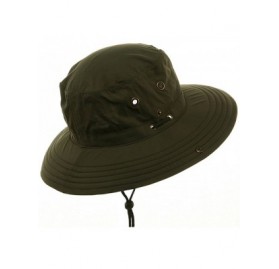 Sun Hats Big Size Floatable Nylon Oxford Hat - Olive - CT11M93EPWR $37.32