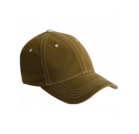 Baseball Caps Contrast Color Stitched Cap - Loden/Stone - CF11664HXOH $19.09