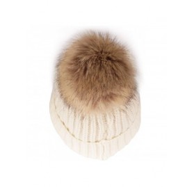 Skullies & Beanies Cozy Winter Christmas Theme Hat - 10 White Beanie - CF193YM7GHU $10.49