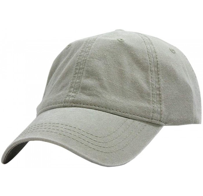 Baseball Caps Blank Dad Hat Cotton Adjustable Baseball Cap - Stone Gray Strap - CF12O3IKXZS $9.70