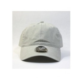 Baseball Caps Blank Dad Hat Cotton Adjustable Baseball Cap - Stone Gray Strap - CF12O3IKXZS $9.70
