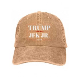 Baseball Caps Donald Trump & JFK Jr Q 2020 Campaign Adjustable Baseball Caps Denim Hats Cowboy Sport Outdoor - Natural - CI18...