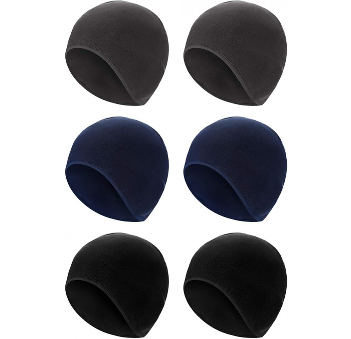 Balaclavas 6 Pieces Skull Caps Winter Helmet Liner Warm Fleece Beanies Outdoor Sports Hats for Men - CT18ZLA9R9W $32.91