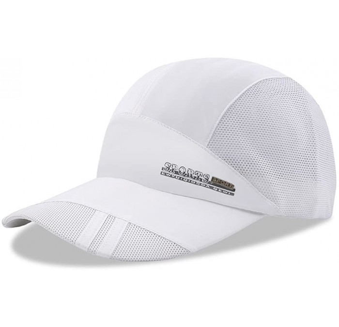 Sun Hats Ultra Cool Summer Breathing Mesh Weight-Light Baseball Cap - 26 White - CW185QG4D3U $12.38