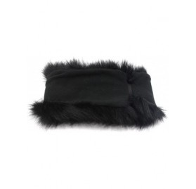 Cold Weather Headbands Women's Faux Fur Headband with Elastic Winter Earwarmer Earmuff Hat Ski - Black - CZ12MAA2DTP $12.79