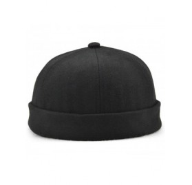 Skullies & Beanies Plain Kufi Hats Skull Cap Warm Winter Beanie for Men Women - Black - CE188DHKNXX $17.06