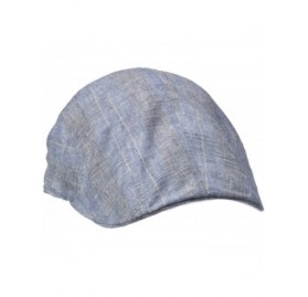 Newsboy Caps Men's 100% Cotton Plaid New Shape Driver Hat - Blue - CV17YQSD5A5 $31.09