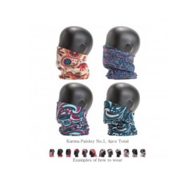 Headbands Pattern Headwear Headband Bandana - Karma Paisley No.1- 4pcs total - C318M5NMAOE $8.99