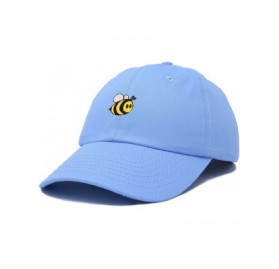 Baseball Caps Bumble Bee Baseball Cap Dad Hat Embroidered Womens Girls - Light Blue - CW18W5CEZ9G $12.74
