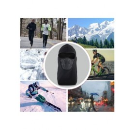Balaclavas Balaclava Face Mask Cycling Mask- Anti-dust Windproof Outdoor Sport Mask for Motorcycle and Cycling - Black - C218...