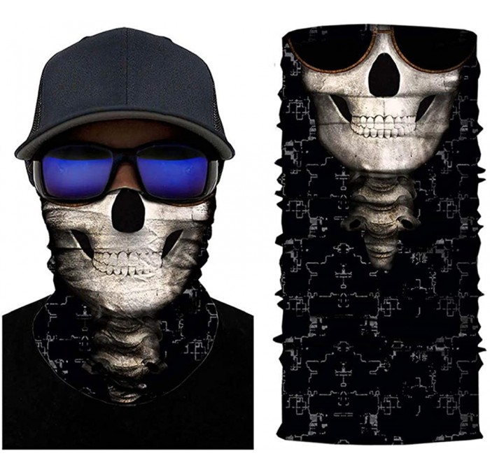 Balaclavas Cat Print Face Mask- Rave Bandana- Neck Gaiter- Scarf- Summer Balaclava for Dust Wind UV Protection - Dgo - CQ197Z...