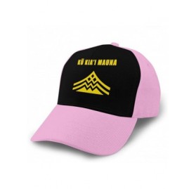 Cowboy Hats Ku Kiai Mauna Kea Men Retro Adjustable Cap for Hat Cowboy Hat - Pink - CZ18Y40GG2T $21.47