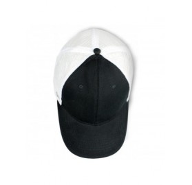 Visors Baseball Cap Mesh Visor Trucker Hats Adjustable Plain Cap Polo Style Low Profile - Black - CX184HZ7AQQ $11.14