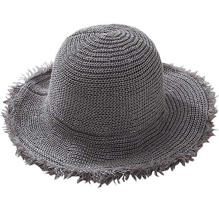 Sun Hats Summer Beach Sun Hats for Women UPF Woman Foldable Floppy Travel Packable UV Hat Cotton- Wide Brim Hat - CZ196398Z08...