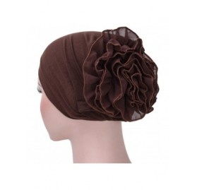 Skullies & Beanies Cancer Chemo Hat Flower Beanie Scarf Ethnic Cloth Print Turban Bonnet India Hat Handwear - D---coffee - CZ...