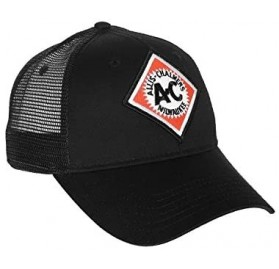 Baseball Caps Allis Chalmers Hat with Vintage AC Logo- Black Mesh - CG1274J3Y81 $20.52