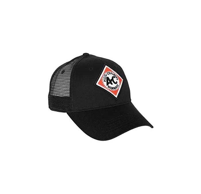 Baseball Caps Allis Chalmers Hat with Vintage AC Logo- Black Mesh - CG1274J3Y81 $35.10