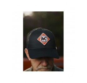 Baseball Caps Allis Chalmers Hat with Vintage AC Logo- Black Mesh - CG1274J3Y81 $20.52