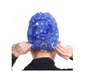 Skullies & Beanies Translucent Lightweight Bonnet Women Muslim Stretch - Blue - CY18KIN9802 $6.02