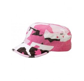 Baseball Caps Camo Washed Army Cap - Pink Camo - CK119AGJESP $10.66