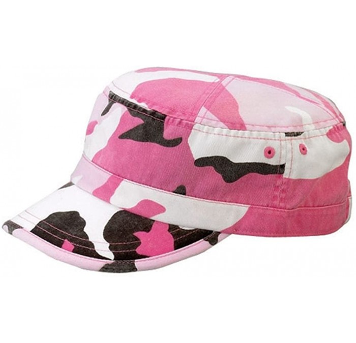 Baseball Caps Camo Washed Army Cap - Pink Camo - CK119AGJESP $10.66