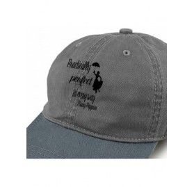 Baseball Caps Practically Perfect in Every Way Fashion Vintage Baseball Cap Adjustable Denim Dad Hat for Men and Women - CH18...