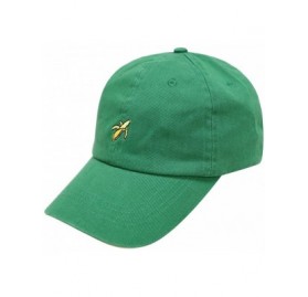 Baseball Caps Banana Small Embroidery Cotton Baseball Caps - Kely Green - CC12HJQUGAR $15.48