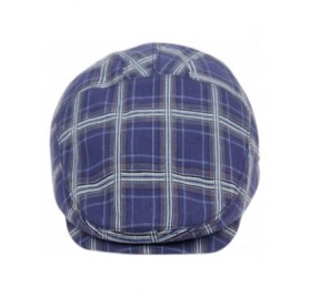 Newsboy Caps Men's Cotton Flat Ivy Caps Summer Newsboy Hats - Iv4021navy - CL18QNMGE0I $31.90