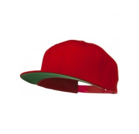Baseball Caps Wool Blend Prostyle Snapback Cap - Red - Red - C3118E486KH $44.58