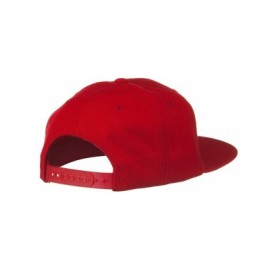 Baseball Caps Wool Blend Prostyle Snapback Cap - Red - Red - C3118E486KH $44.58