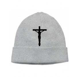 Skullies & Beanies Christian Jesus Cross Flat Beanie Hat Hipster Toboggan Hat Winter Hats Warm Hat Beanies for Men and Women ...