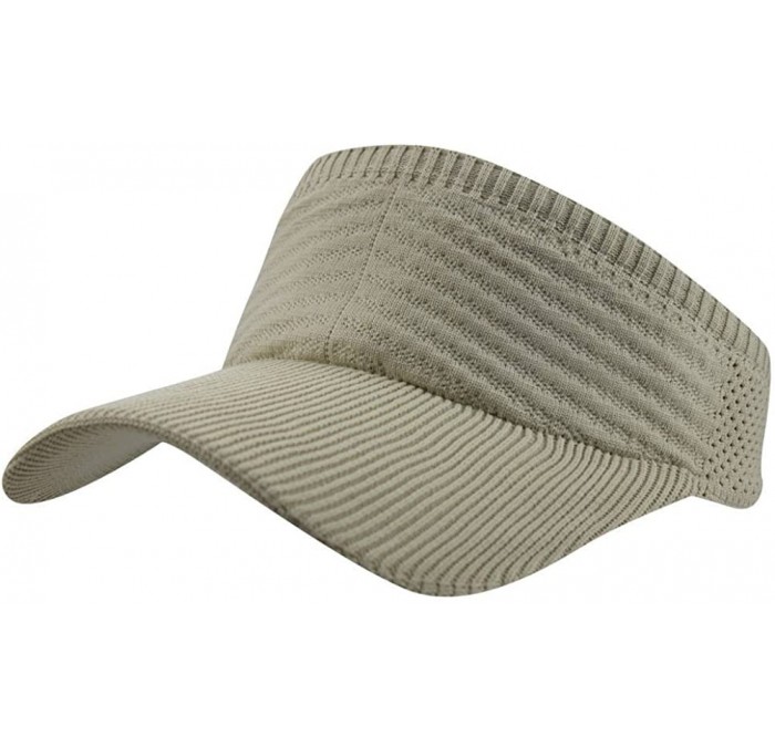 Baseball Caps Womens Summer Quick-Dry Mesh Empty Top Golf Stretchy Sun Baseball Visor Hat Cap - Beige - C818H3DOWKC $17.64