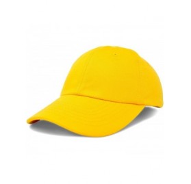 Baseball Caps Baseball Cap Dad Hat Plain Men Women Cotton Adjustable Blank Unstructured Soft - Gold - C212O1PE7V3 $9.64