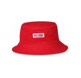 Bucket Hats Unisex Solid Colors Bucket Hat Summer Sun Cap - Black - C218NCA8M4I $17.97