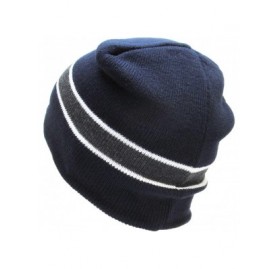 Skullies & Beanies Thick and Warm Mens Daily Cuffed Beanie OR Slouchy Made in USA for USA Knit HAT Cap Womens Kids - CO11NS8S...