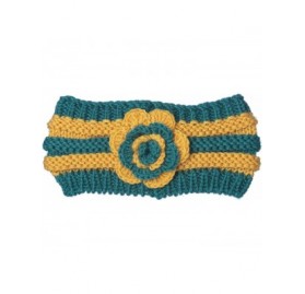 Skullies & Beanies 3 Pack Womens Winter Knit Headband & Hairband Ear Warmer & Beanies - Blush/Lt Green-yell/Dk Green-blue/Vio...