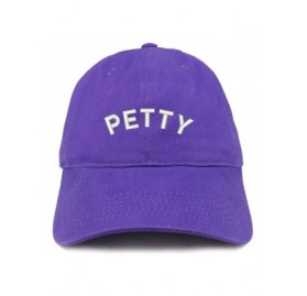 Baseball Caps Petty Embroidered Soft Crown 100% Brushed Cotton Cap - Purple - C618STD7DOG $14.51