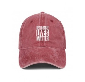 Baseball Caps Deplorable Lives Matter Women's Men Denim Sports Cap Adjustable Snapback Travel Hat - Deplorable Lives Matter -...