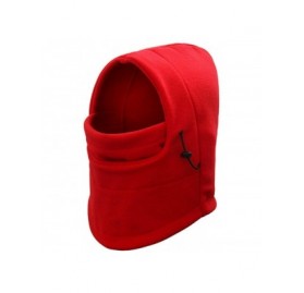 Balaclavas Unisex Tactical Polar Fleece Outdoor Windproof Ski Mask Balaclava Sports Face Mask Neck Warmer Ski Hood Hat - Red ...