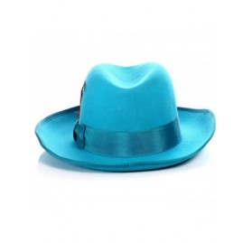 Fedoras Premium Godfather Hat - Emerald - CE18WCR6H9R $81.19