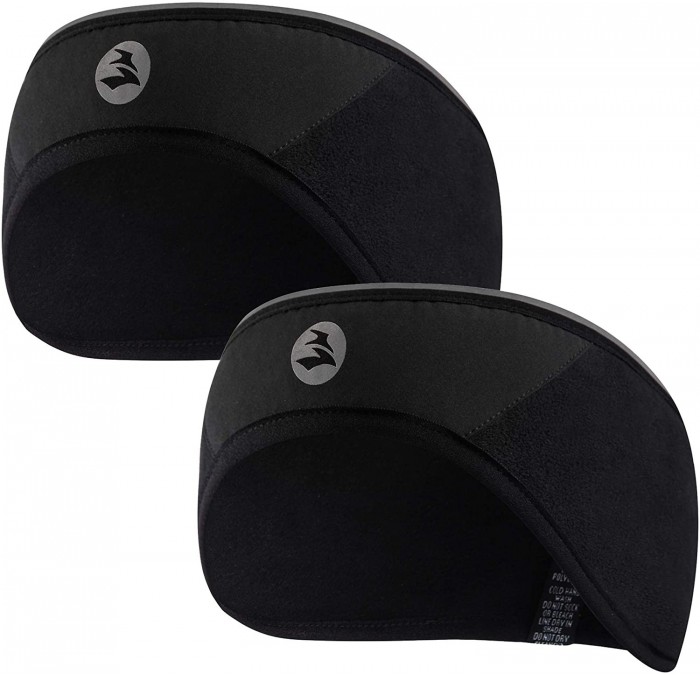 Balaclavas Lightweight Windproof Fleece Headband 360 Reflective Running Ear Warmer Thermal Muffs 2 Pack for Men Women - CF18Z...