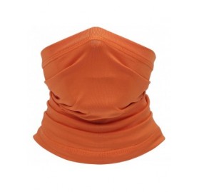 Balaclavas Summer Neck Gaiter Face Scarf/Neck Cover/for Sun Protection Headwear Hear Warp - Orange - CT197YEGZAM $9.99