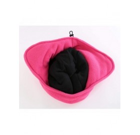 Skullies & Beanies Mens Womens Warm Fleece Beanie Earflap Winter Hat Outdoor Skull Caps - Hot Pink - C018ITXW55Y $12.30